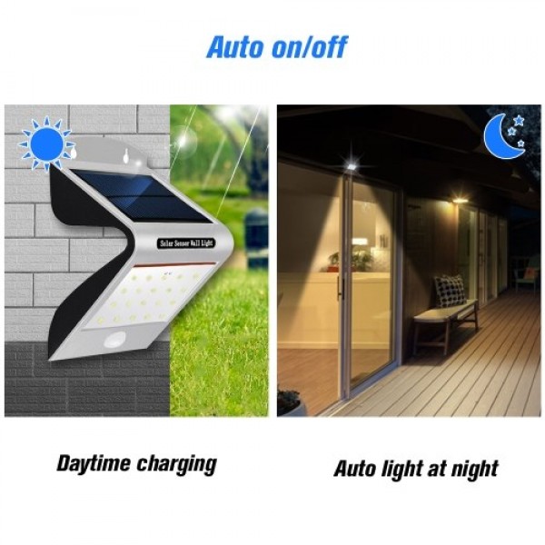 Solar Lights Solar Sensor Wall Lights IP65 Waterproof Sensor