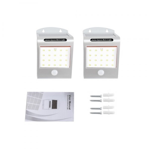 Solar Lights Solar Sensor Wall Lights IP65 Waterproof Sensor