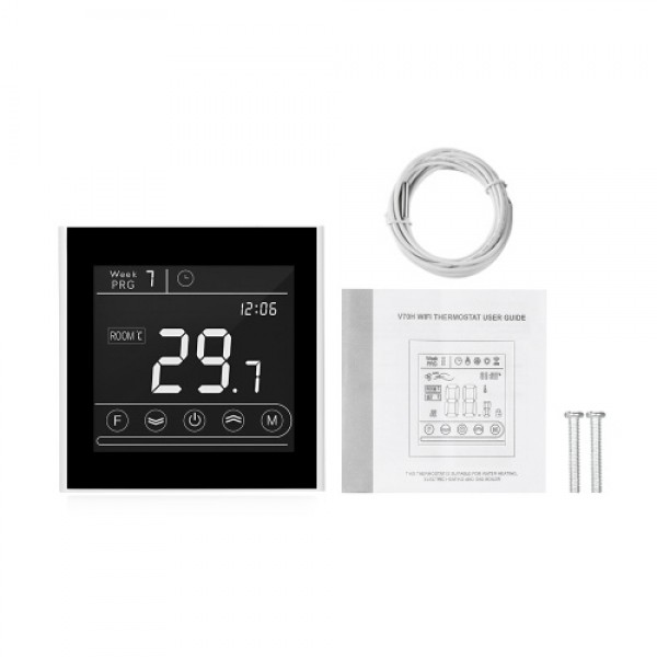 Smart Wifi Thermostat Programmable Water Heating Thermostat Temperature Controller LED Display Touchscreen Backlight Remote Cont