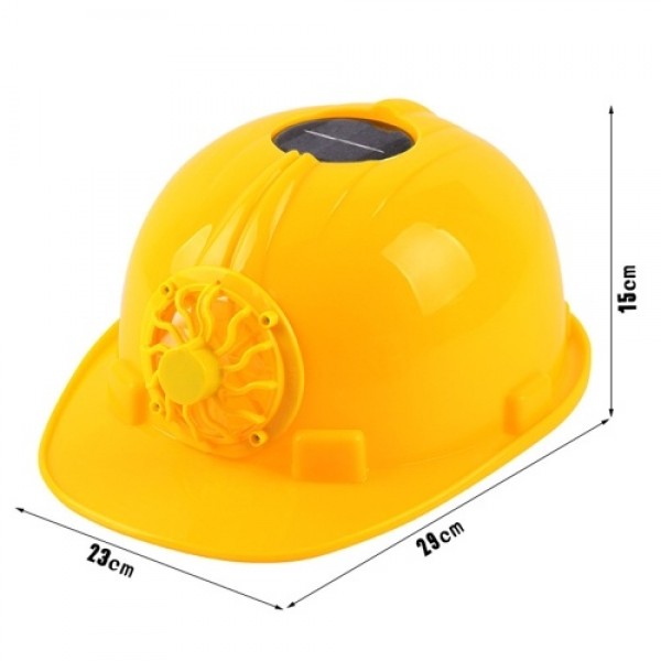 Solar Powered Cooling Fan Safety Helmet Work Hard Cap Hat Working Safety Hard Hat ConstrucitonOutdoor Protective Caps ABS Materi