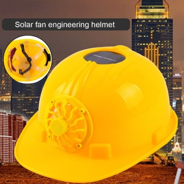 Solar Powered Cooling Fan Safety Helmet Work Hard Cap Hat Working Safety Hard Hat ConstrucitonOutdoor Protective Caps ABS Materi