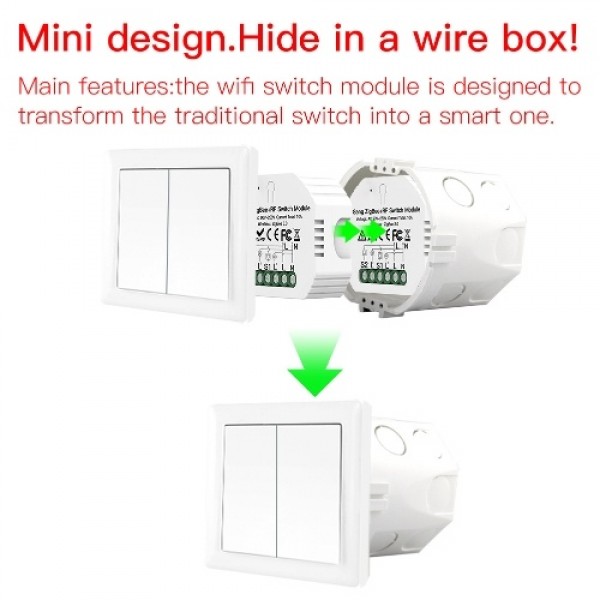 2 Gang ZigBee Switch Module