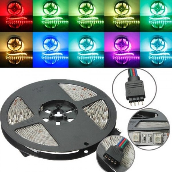 5M RGB Non-Waterproof 300 LED SMD 5050 LED Strip Light