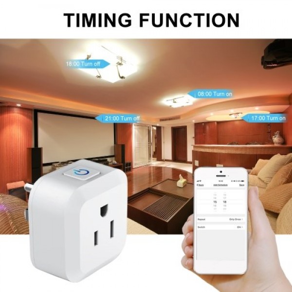 Mini Smart Plug WiFi Power Socket US Tuya APP Remote Control