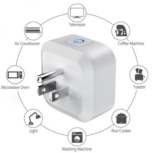 Mini Smart Plug WiFi Power Socket US Tuya APP Remote Control