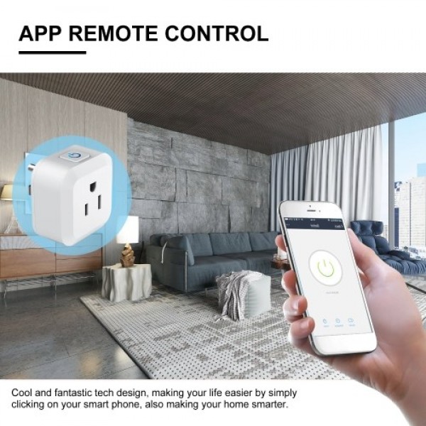 Mini Smart Plug WiFi Power Socket US Tuya APP Remote Control