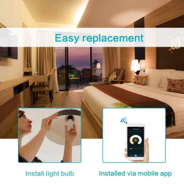 1PCS Smart WIFI LED Bulb