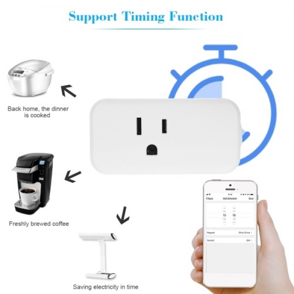 Mini WIFI Smart Socket with Bulgy On/Off Button