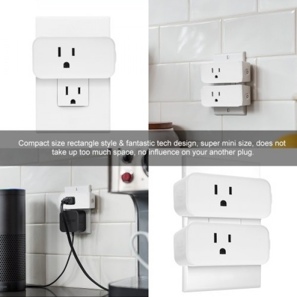 Mini WIFI Smart Socket with Bulgy On/Off Button