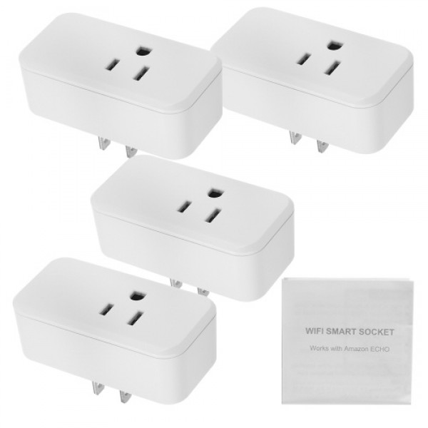 Mini WIFI Smart Socket with Bulgy On/Off Button