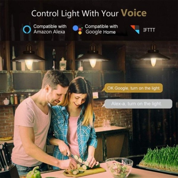 WiFi Smart Bulb RGB+W+C LED Candle Bulb