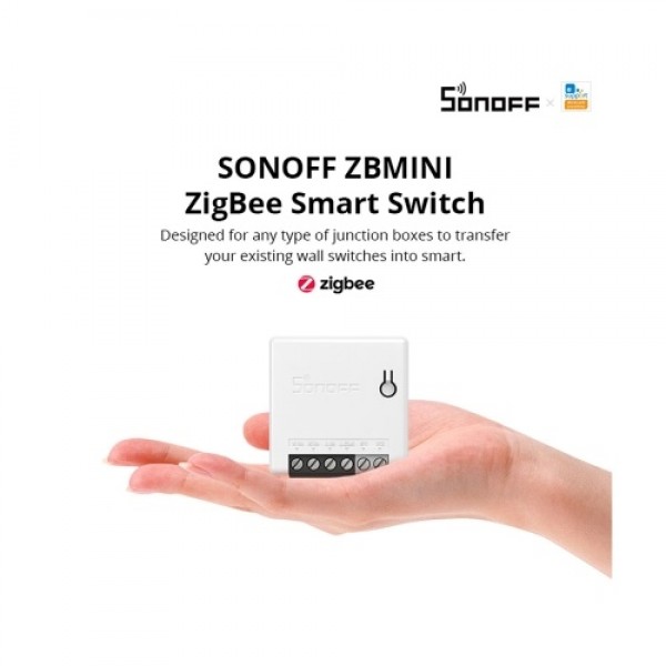 2PCS SONOFF ZBMINI Zigbee DIY Two Way Smart Switch