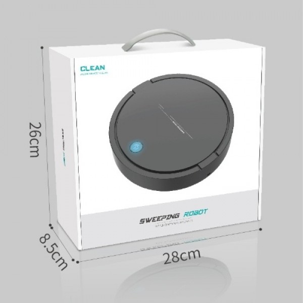 Smart Vacuum and Mopping Integrated Mini Sweeping Robot  (Paper box) black