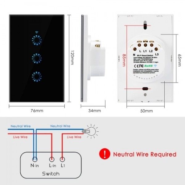 Wi-Fi Smart Switch Light Switch