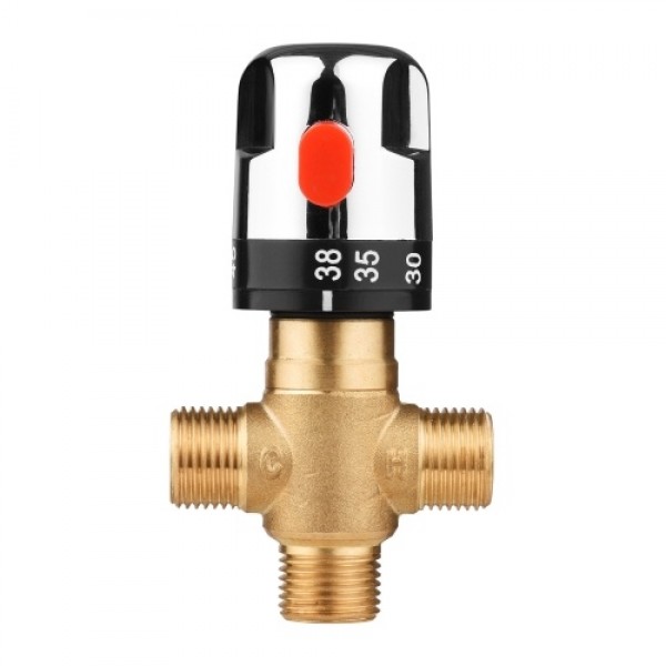 Solid Brass G1/2 Thermostatic Temperature Control Valve