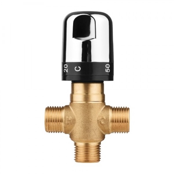 Solid Brass G1/2 Thermostatic Temperature Control Valve