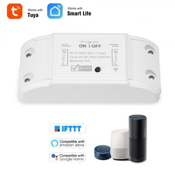 Wifi Smart Switch Compatible with Amazon Alexa &amp; for Google Home Timer