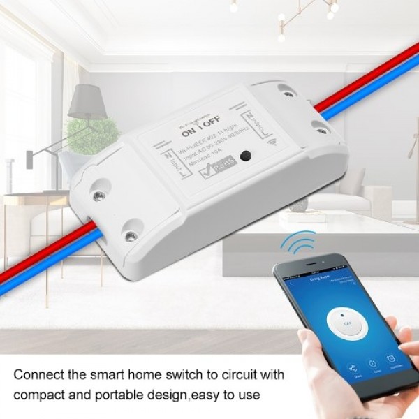 Wifi Smart Switch Compatible with Amazon Alexa &amp; for Google Home Timer