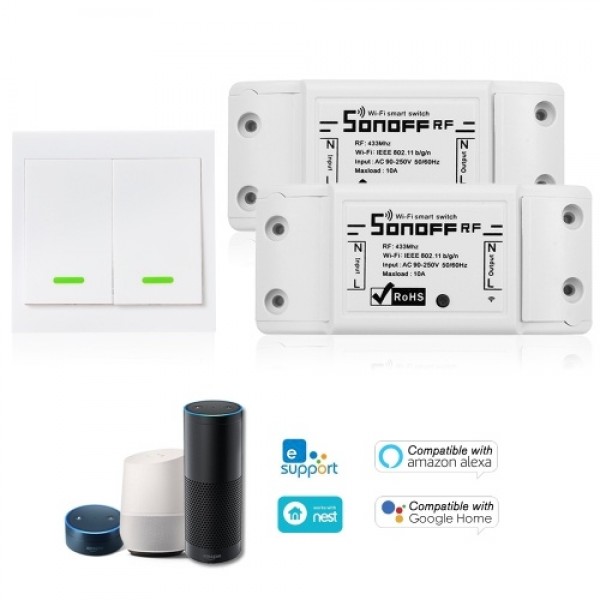 1PCS SONOFF RF Wifi Switch RF 433MHz Compatible with Alexa