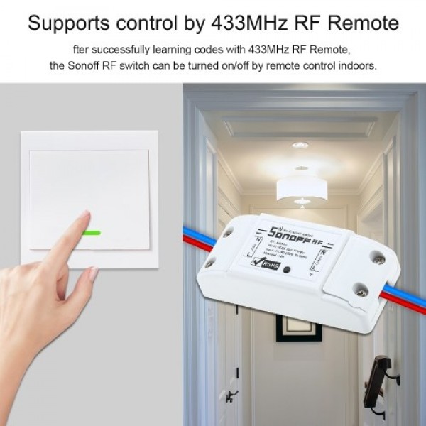 1PCS SONOFF RF Wifi Switch RF 433MHz Compatible with Alexa