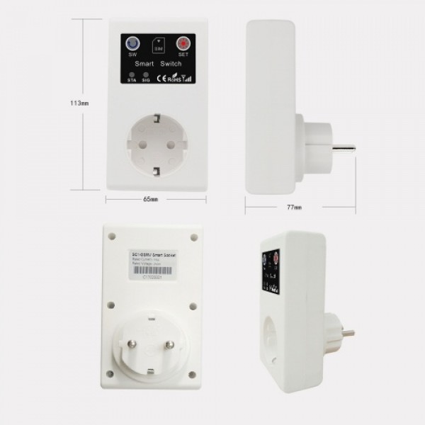 GSM Intelligent Power Socket Call SMS APP Remote Control Switch Pump Router Electric Appliance Intelligent Sockets