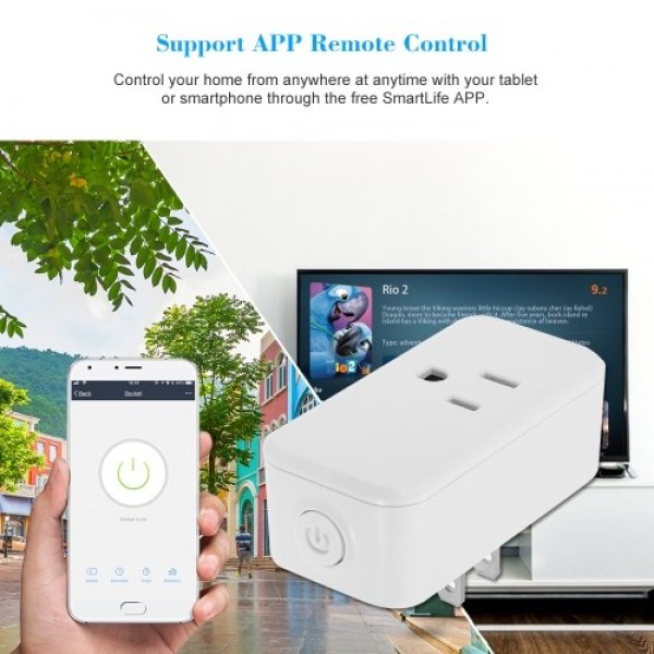 Mini Wifi Smart Socket Bulgy On/Off Button