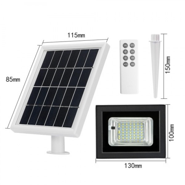 LED Solar Powered Floodlight 42LED Light Beads