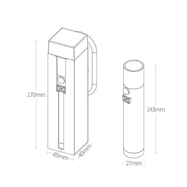 NEXTOOL 3-in-1 Multifunctional Mini Torch Sensor