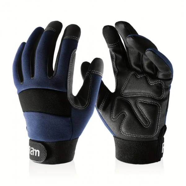 1 Pair Of Work Gloves For Men & Women, Utility Mechanic Working Gloves, High Dexterity Touch Screen For Multipurpose, Excellent Grip