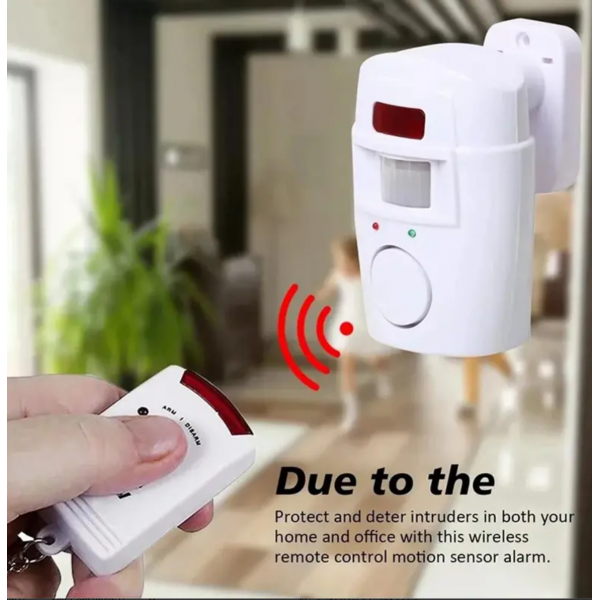 1 Set Smart Home Security PIR Alert Infrared Sensor Alarm System Anti-theft Human Motion Detector 105DB Siren With 2pcs Remote Controller