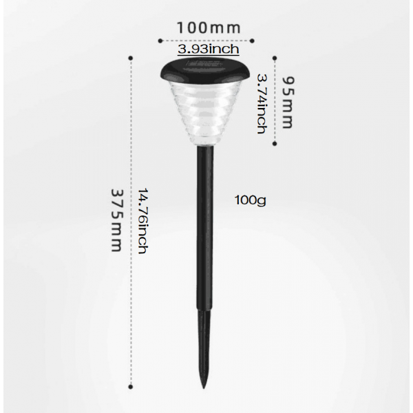 Solar lamp ground insertion garden lawn